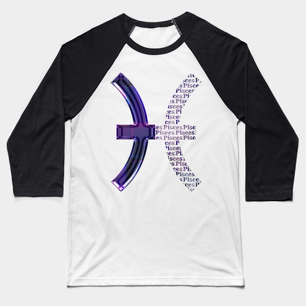 NEW!! Zodiac Symbol Pisces Baseball T-Shirt by INDONESIA68